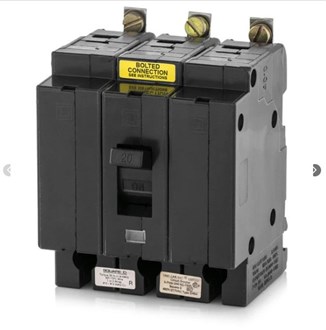 Square D EHB34020 3 Pole Circuit Breaker